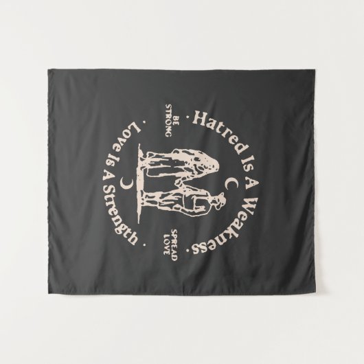 verspreide liefde wandkleed (Voorkant (horizontaal))