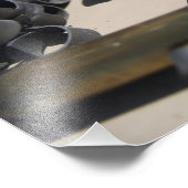 Verspreide messen en gedesintegreerde verbindingen foto afdruk (Hoek)