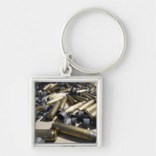 Verspreide messen en gedesintegreerde verbindingen sleutelhanger