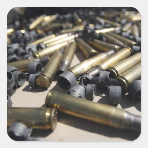 Verspreide messen en gedesintegreerde verbindingen vierkante sticker