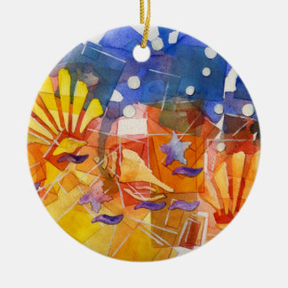 Verspreide oceaan keramisch ornament