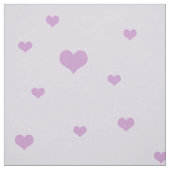 Verspreide Paarse harten op licht Lila kleur Stof (Swatch)