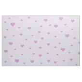 Verspreide Paarse harten op licht Lila kleur Stof (Fat Quarter)