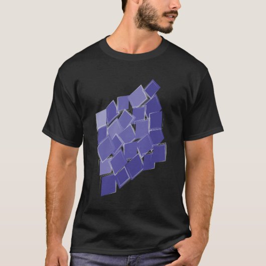 Verspreide paarse schoppen t-shirt (Voorkant)