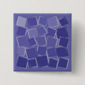 Verspreide paarse schoppen vierkante button 5,1 cm (Voorkant)