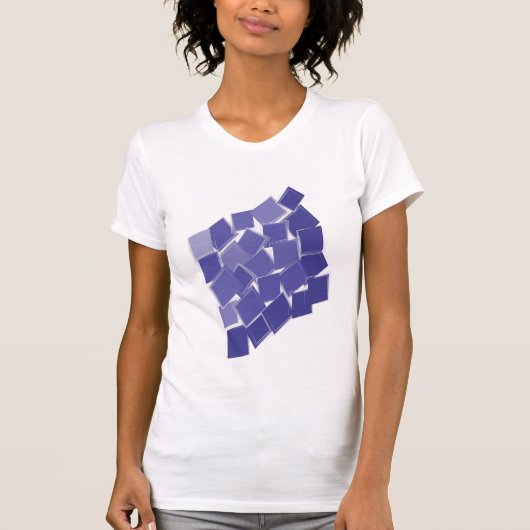 Verspreide paarse tinten t-shirt (Voorkant)