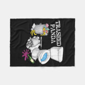 Verspreide Panda Dronken Wasbeer Feest Dier Meme G Fleece Deken (Voorkant (Horizontaal))