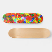 Verspreide pixels skateboard (Horizontaal)