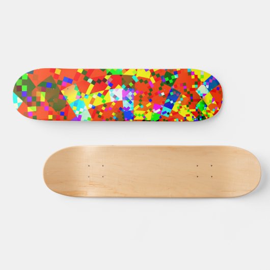 Verspreide pixels skateboard (Horizontaal)