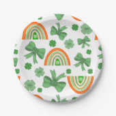 Verspreide regenbogen papieren bordje (Voorkant)