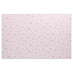 Verspreide Roze Harten op Lichtroze Stof