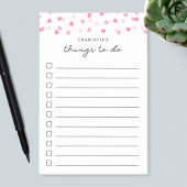 Verspreide roze maakt Confetti dingen om lijst te Post-it® Notes