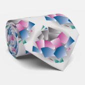 Verspreide schachten stropdas (Opgerold)