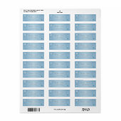 Verspreide Sneeuwvlokken Vakantie Adresetiketten ( Etiket (Full Sheet)