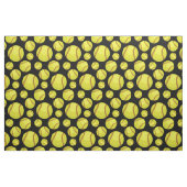 Verspreide Softball Balls Black Stof (Fat Quarter)