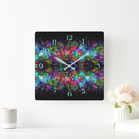 Verspreide spiraalvormige wandklok van glas (Huis)