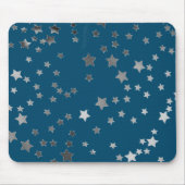 Verspreide sterren op blauw muismat (Voorkant)