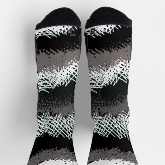 Verspreide Sticks-Zwart en wit Sokken (Top)