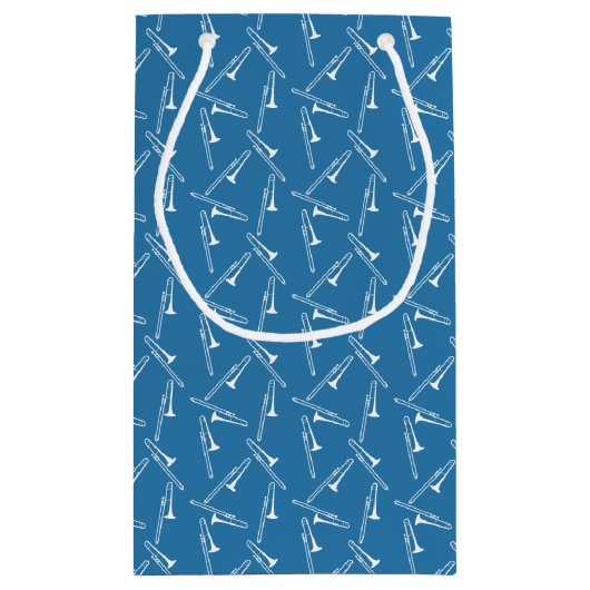 Verspreide trombones klein cadeauzakje (Achterkant)