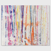 Verspreide verf op witte achtergrondverf, kunst, f cadeaupapier (Vlak)