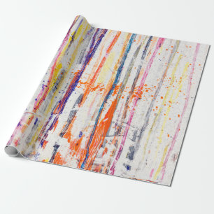 Verspreide verf op witte achtergrondverf, kunst, f cadeaupapier