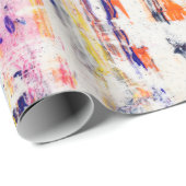 Verspreide verf op witte achtergrondverf, kunst, f cadeaupapier (Rol Hoek)