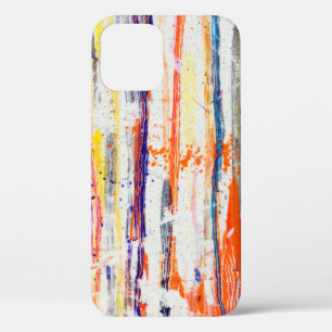 Verspreide verf op witte achtergrondverf, kunst, f Case-Mate iPhone case