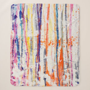 Verspreide verf op witte achtergrondverf, kunst, f sherpa deken