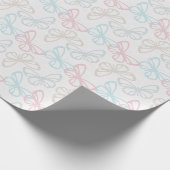 Verspreide vlinders cadeaupapier (Hoek)