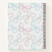 Verspreide vlinders (middelgrote schaal) notitieboek (Achterkant)