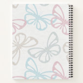 Verspreide vlinders (op grote schaal) notitieboek (Achterkant)