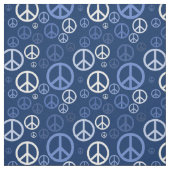 Verspreide Vredesborden Blauw ID1075 Stof (Swatch)