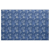 Verspreide Vredesborden Blauw ID1075 Stof (Fat Quarter)