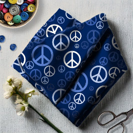 Verspreide Vredesborden Blauw ID1075 Stof