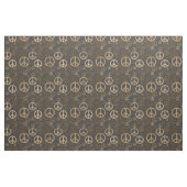 Verspreide Vredestekenen Goud ID1075 Stof (Fat Quarter)