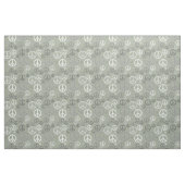 Verspreide Vredestekenen Grijs ID1075 Stof (Fat Quarter)
