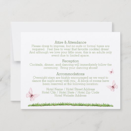 Verspreide Wilde Gegevens/de Kaart van de Behuizin (Achterkant)