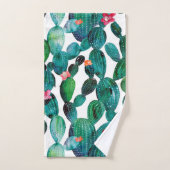 Verspreide woestijn Prickley Pear Cactus Bad Handdoek (Handdoek)
