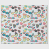 Verspreide zonnebril cadeaupapier (Vlak)