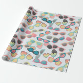 Verspreide zonnebril cadeaupapier (Uitgerold)