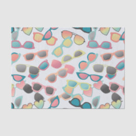 Verspreide zonnebril tissuepapier