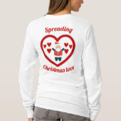 Verspreiden van Christmas love sweatshirt (Achterkant)