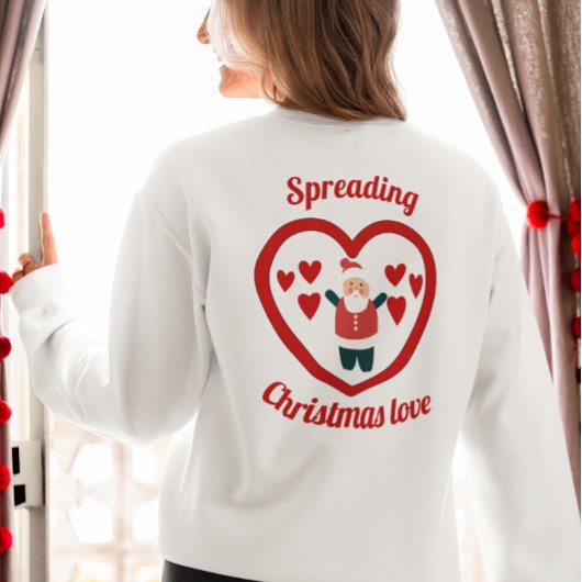 Verspreiden van Christmas love sweatshirt
