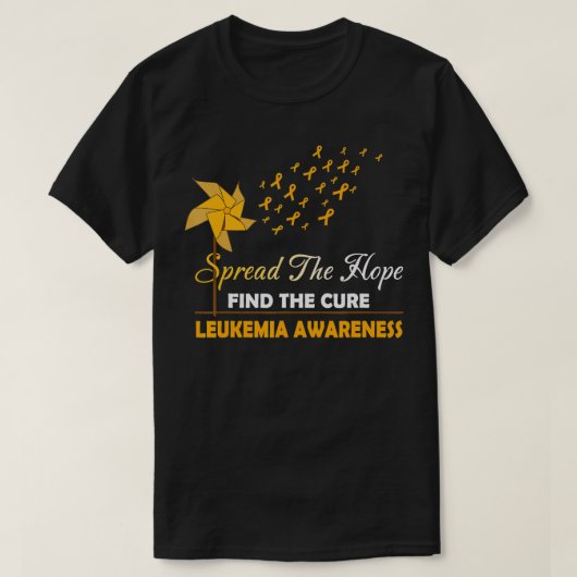 VERSPREIDEN VAN HET BEWUSTMAKING VAN HOPE LEUKEMIA T-SHIRT (Design voorkant)