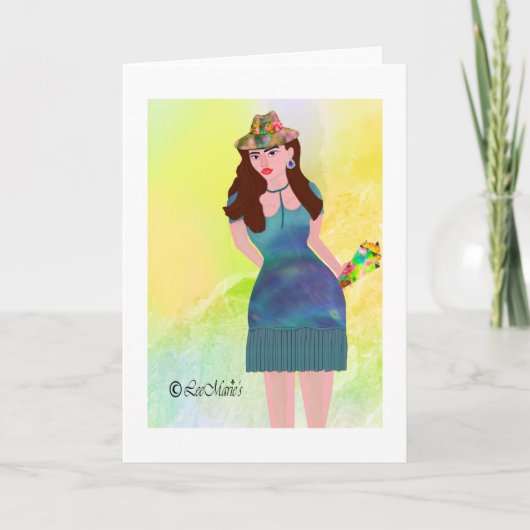 Verspreiden van vrolijkheid LeeMarie's Creatieve V Kaart (Voorkant)