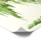 Verspreidend Willow Wedding Seating Chart 36"x24" Poster (Hoek)