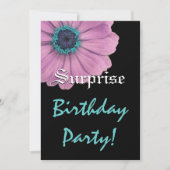 VERSPREIDING Birthday Roze Daisy Custom Name Kaart (Voorkant)