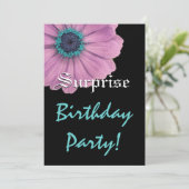 VERSPREIDING Birthday Roze Daisy Custom Name Kaart (Staand voorkant)