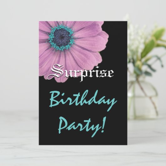 VERSPREIDING Birthday Roze Daisy Custom Name Kaart (Staand voorkant)