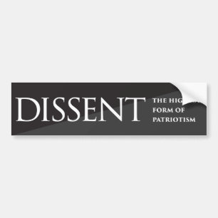 Verspreiding: De hoogste vorm van patriottisme Bumpersticker